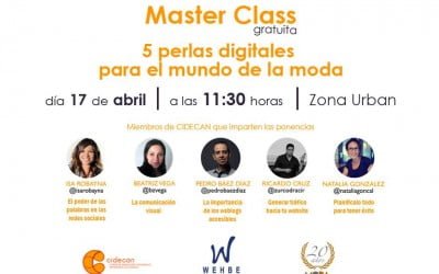 CIDECAN y Wehbe se unen para impartir una master class dentro de las «III Jornadas Moda»
